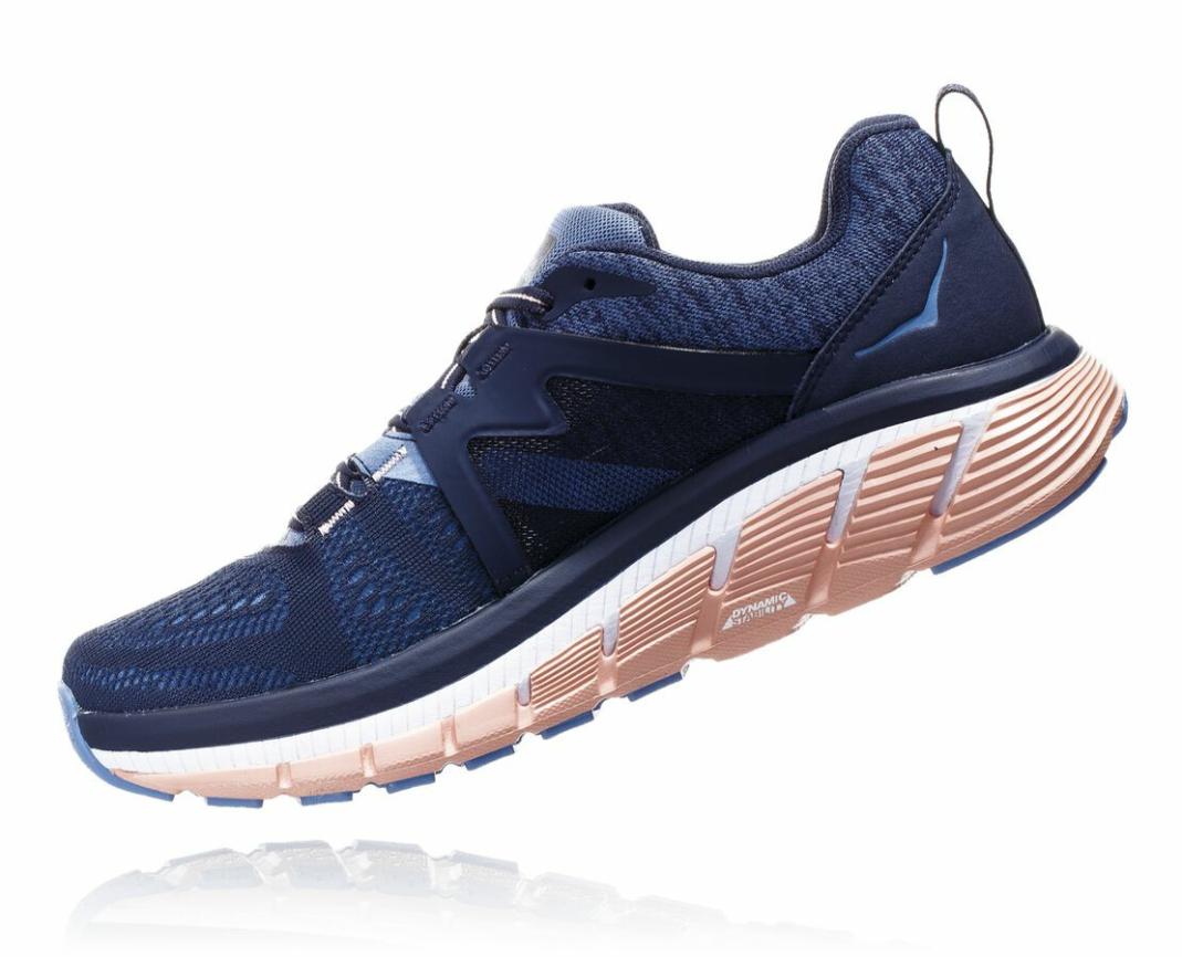 Women Road Running | HOKA ONE ONE Gaviota 2 Mood Indigo / Dusty Pink