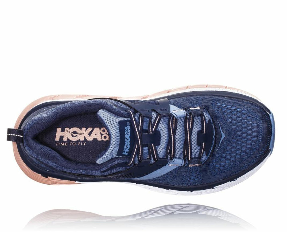 Women Road Running | HOKA ONE ONE Gaviota 2 Mood Indigo / Dusty Pink