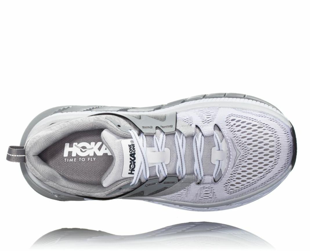 Women Road Running | HOKA ONE ONE Gaviota 2 White / Drizzle