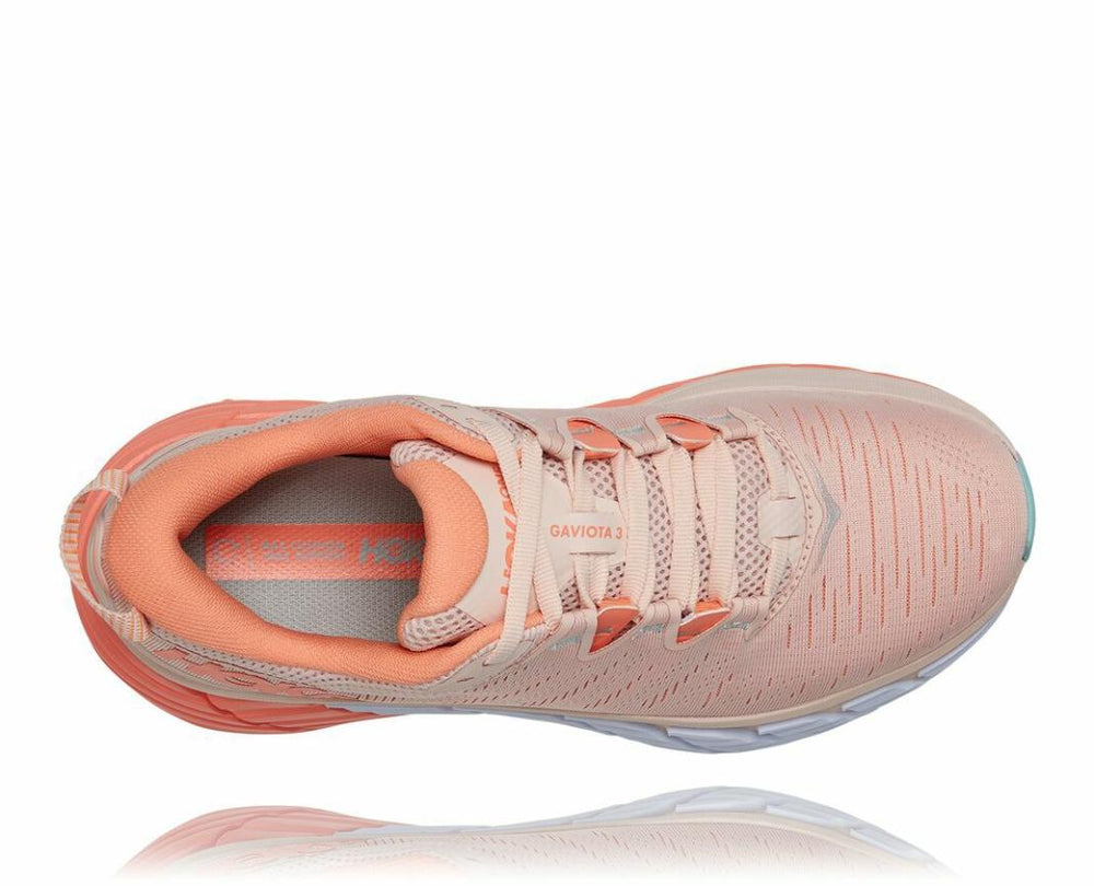 Women Road Running | HOKA ONE ONE Gaviota 3 Silver Peony / Cantaloupe