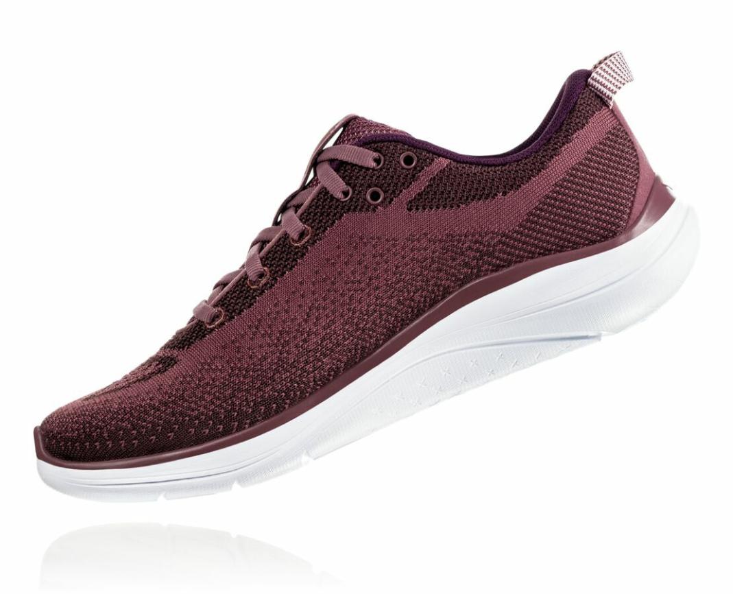 Women Road Running | HOKA ONE ONE Hupana Flow Rose Brown / Deep Mahogany