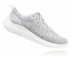 Women Road Running | HOKA ONE ONE Hupana Flow Wool Lunar Rock / Blanc De Blanc