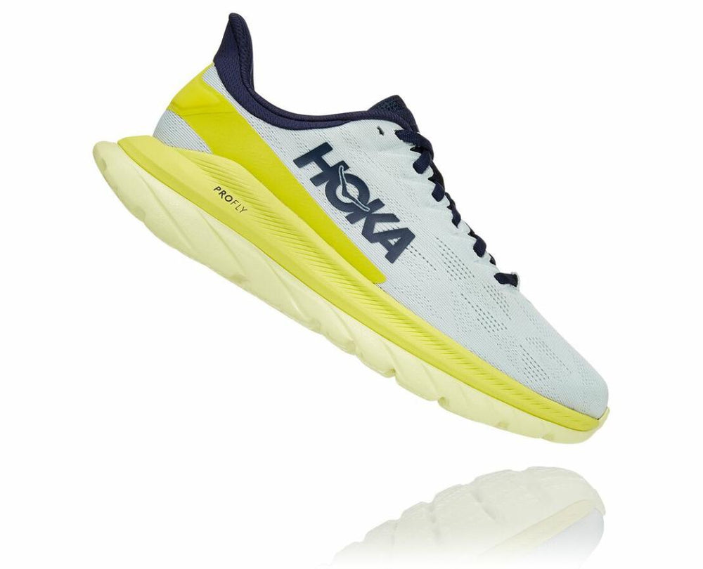 Women Road Running | HOKA ONE ONE Mach 4 Blue Flower / Citrus