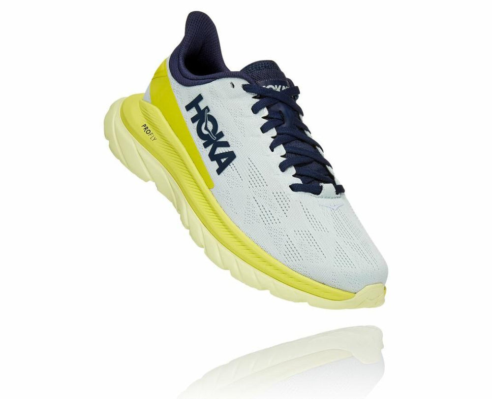 Women Road Running | HOKA ONE ONE Mach 4 Blue Flower / Citrus
