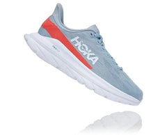 Women Road Running | HOKA ONE ONE Mach 4 Blue Fog / Hot Coral