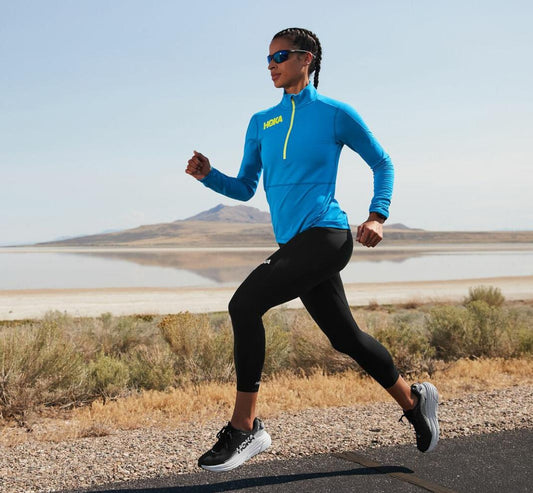 Women Tops | HOKA ONE ONE 1/2 Zip Midlayer Diva Blue