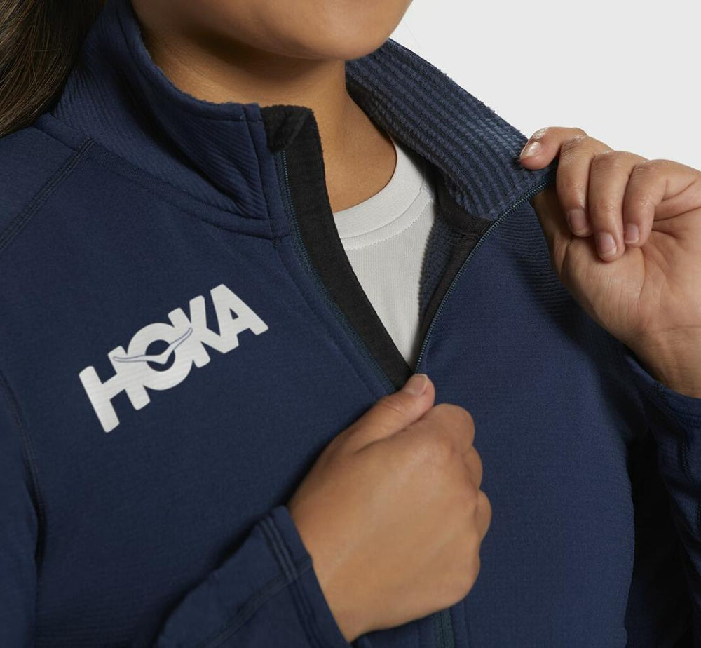 Women Tops | HOKA ONE ONE 1/2 Zip Midlayer Moonlit Ocean