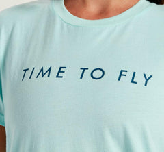 Women Tops | HOKA ONE ONE Brand Tee Blue Tint