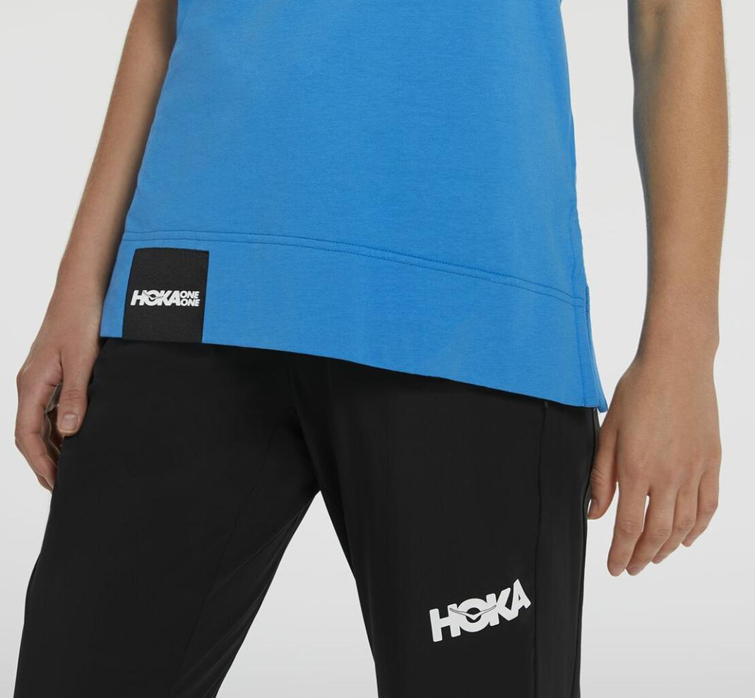 Women Tops | HOKA ONE ONE Brand Tee Diva Blue