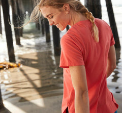 Women Tops | HOKA ONE ONE Brand Tee Hot Coral