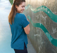 Women Tops | HOKA ONE ONE Brand Tee Moroccan Blue