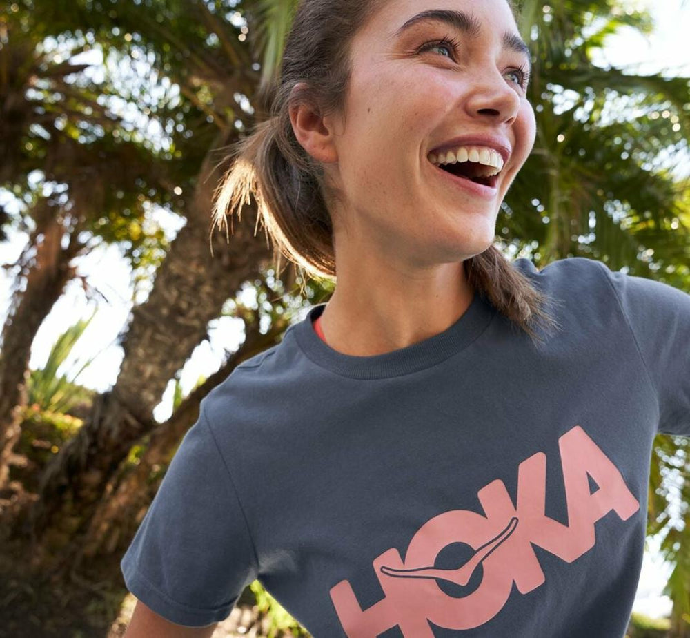 Women Tops | HOKA ONE ONE Brand Tee Ombre Blue