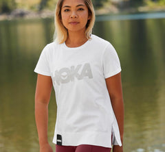 Women Tops | HOKA ONE ONE Brand Tee White