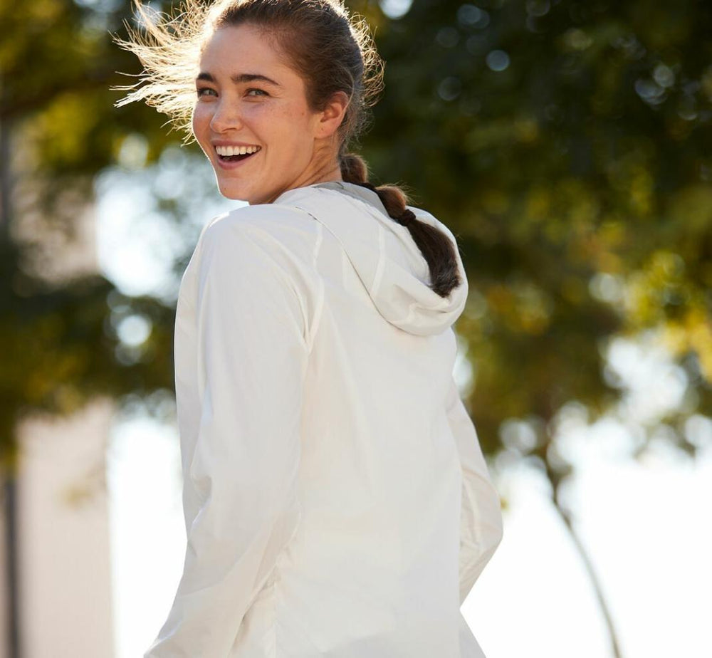 Women Tops | HOKA ONE ONE Full-Zip Wind Jacket White