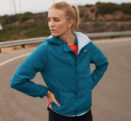 Women Tops | HOKA ONE ONE Hybrid Run Jacket Moroccan Blue