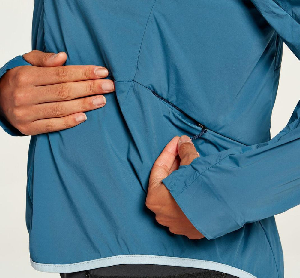 Women Tops | HOKA ONE ONE Hybrid Run Jacket Moroccan Blue