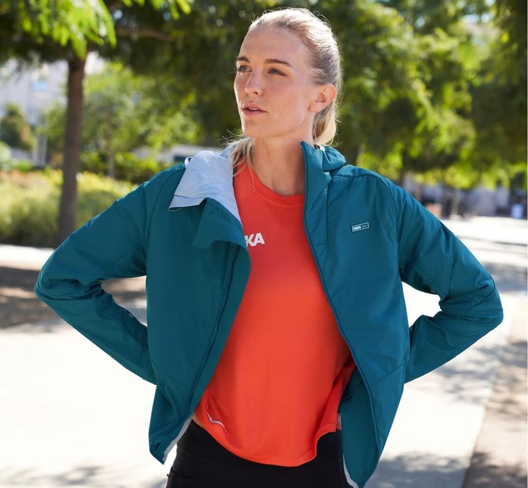 Women Tops | HOKA ONE ONE Hybrid Run Jacket Moroccan Blue