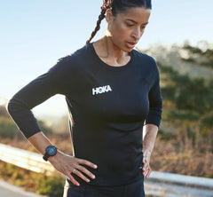 Women Tops | HOKA ONE ONE Performance 3/4 Sleeve Black