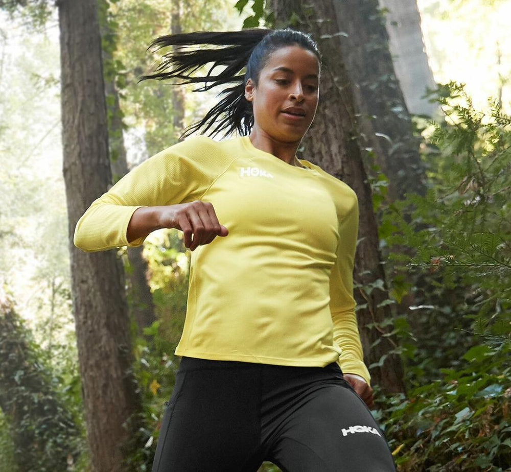 Women Tops | HOKA ONE ONE Performance Long Sleeve Limelight