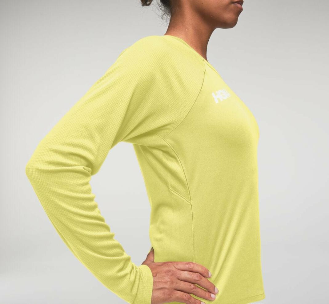 Women Tops | HOKA ONE ONE Performance Long Sleeve Limelight