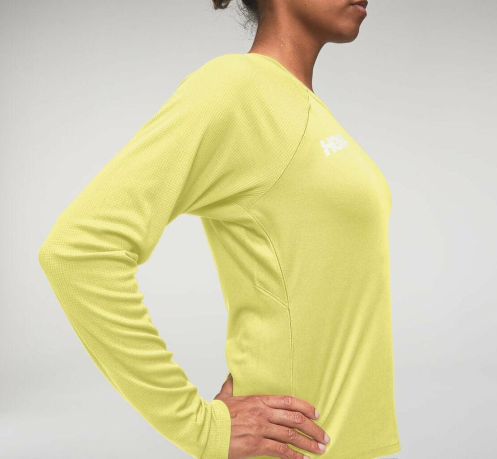 Women Tops | HOKA ONE ONE Performance Long Sleeve Limelight