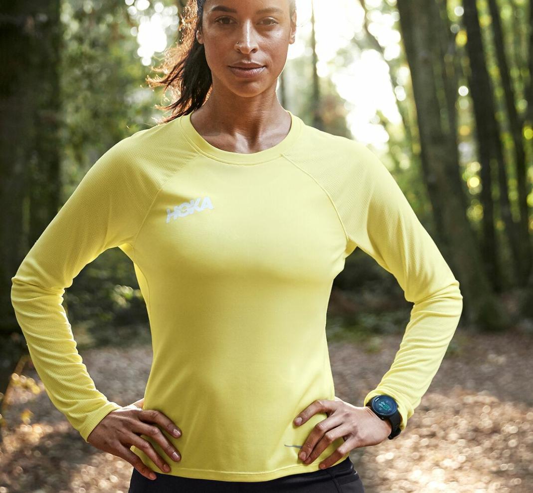 Women Tops | HOKA ONE ONE Performance Long Sleeve Limelight