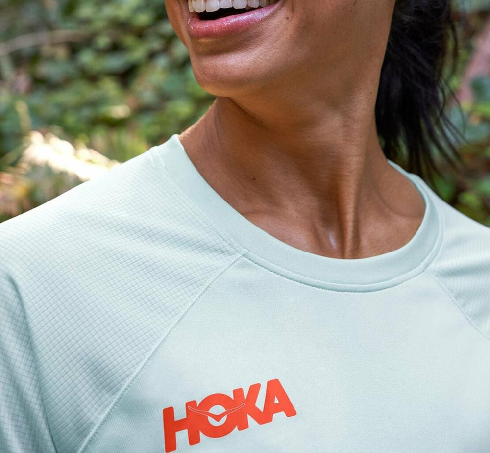Women Tops | HOKA ONE ONE Performance Long Sleeve Wan Blue