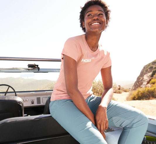 Women Tops | HOKA ONE ONE Performance Short Sleeve Rosette