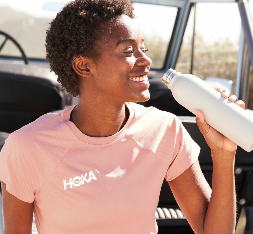 Women Tops | HOKA ONE ONE Performance Short Sleeve Rosette