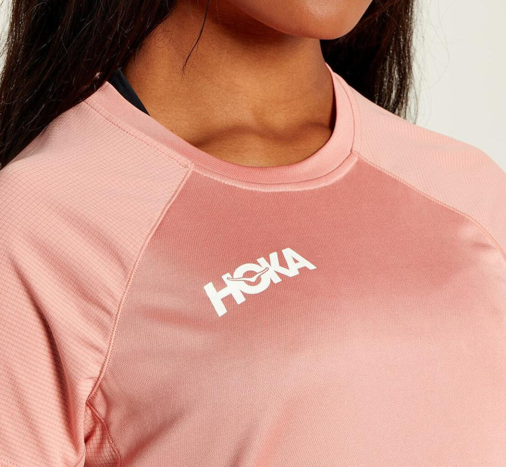 Women Tops | HOKA ONE ONE Performance Short Sleeve Rosette