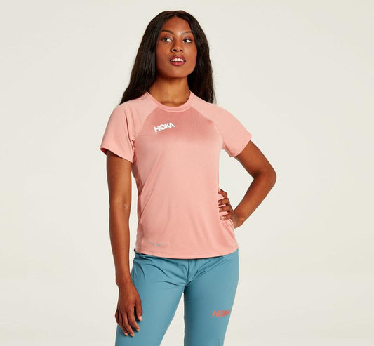 Women Tops | HOKA ONE ONE Performance Short Sleeve Rosette