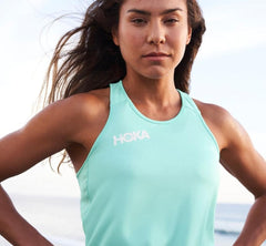 Women Tops | HOKA ONE ONE Performance Tank Blue Tint
