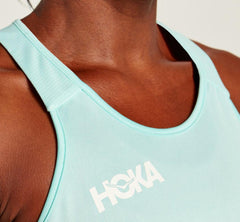 Women Tops | HOKA ONE ONE Performance Tank Blue Tint