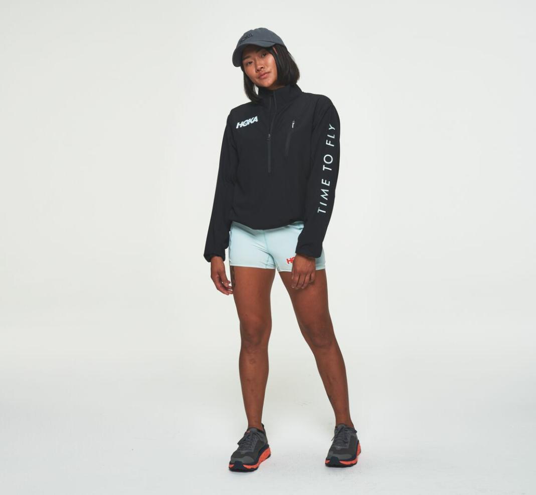 Women Tops | HOKA ONE ONE Wind-Resistant Jacket Black