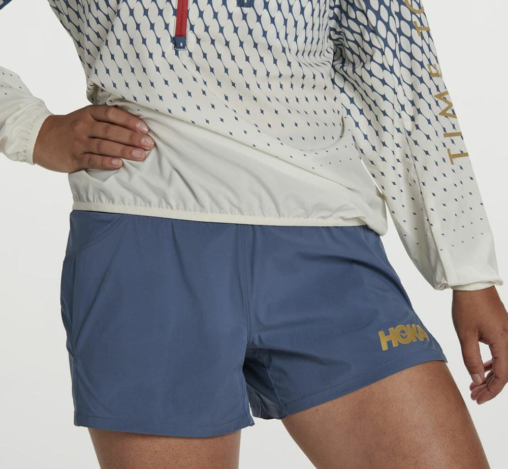 Women Tops | HOKA ONE ONE Wind-Resistant Jacket Tofu / Vintage Indigo