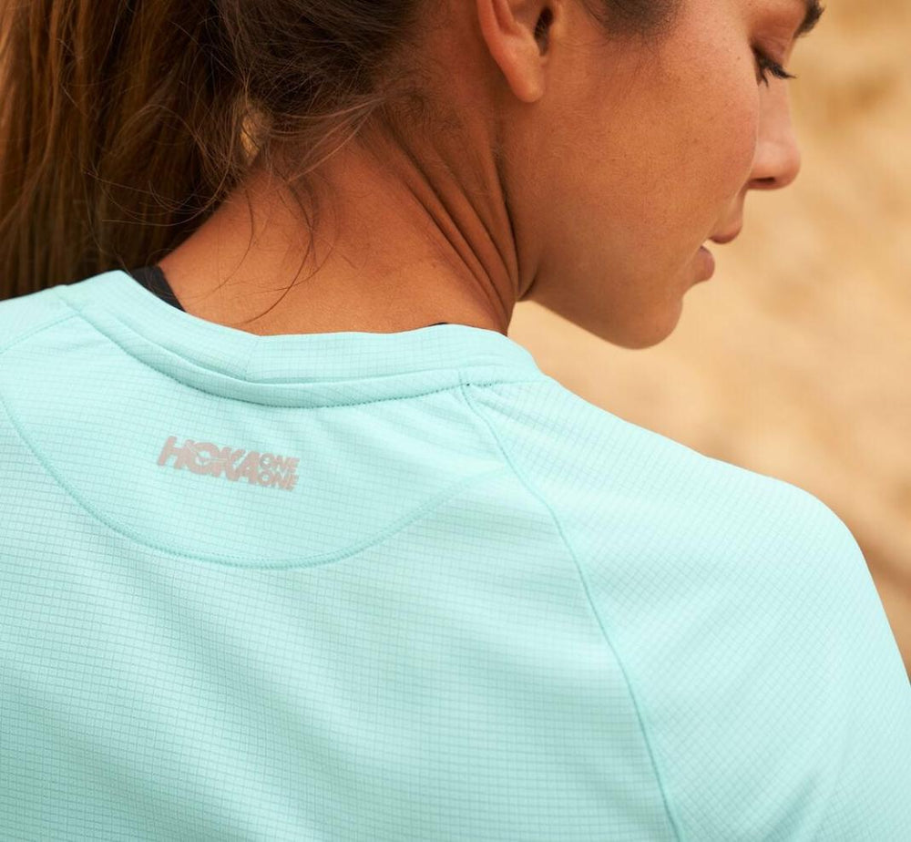 Women Tops | HOKA ONE ONE Wind Shirt Blue Tint