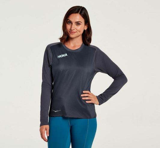 Women Tops | HOKA ONE ONE Wind Shirt Ombre Blue
