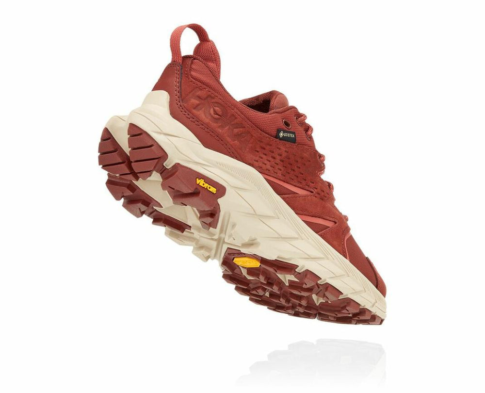 Women Trail Running | HOKA ONE ONE Anacapa Low GORE-TEX Cherry Mahogany / Hot Sauce