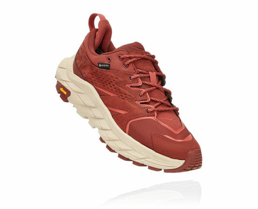 Women Trail Running | HOKA ONE ONE Anacapa Low GORE-TEX Cherry Mahogany / Hot Sauce