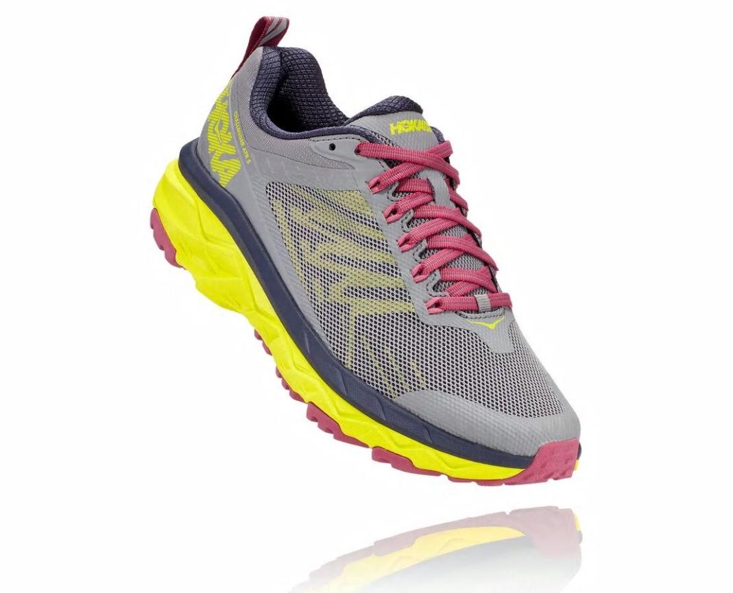 Women Trail Running | HOKA ONE ONE Challenger ATR 5 Frost Gray / Evening Primrose