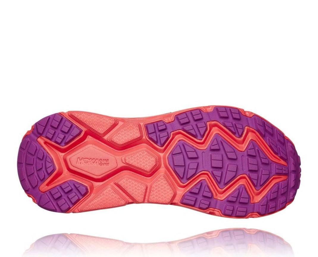 Women Trail Running | HOKA ONE ONE Challenger ATR 6 Black Iris / Hot Coral