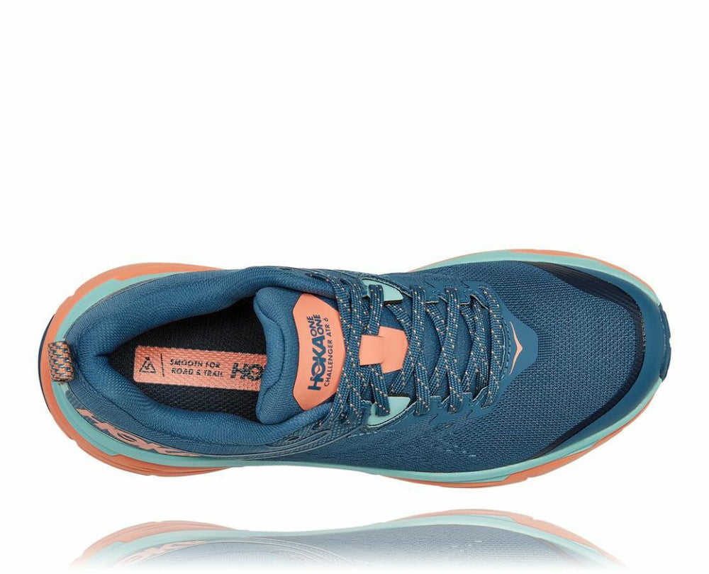 Women Trail Running | HOKA ONE ONE Challenger ATR 6 Real Teal / Cantaloupe
