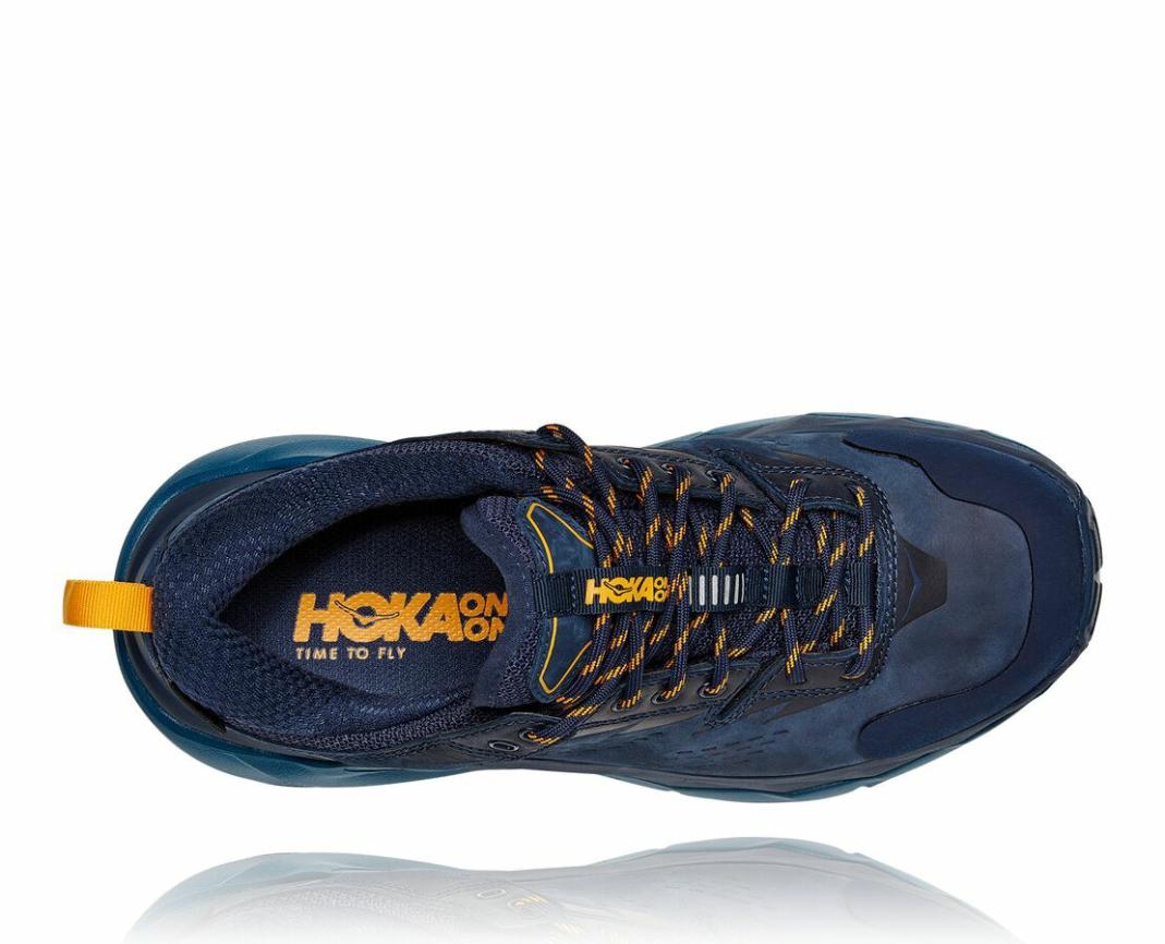 Women Trail Running | HOKA ONE ONE Kaha Low GORE-TEX Black Iris / Moroccan Blue
