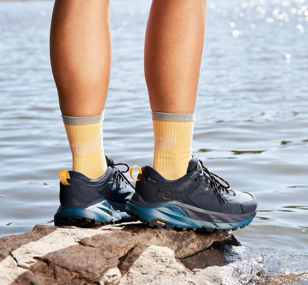 Women Trail Running | HOKA ONE ONE Kaha Low GORE-TEX Black Iris / Moroccan Blue