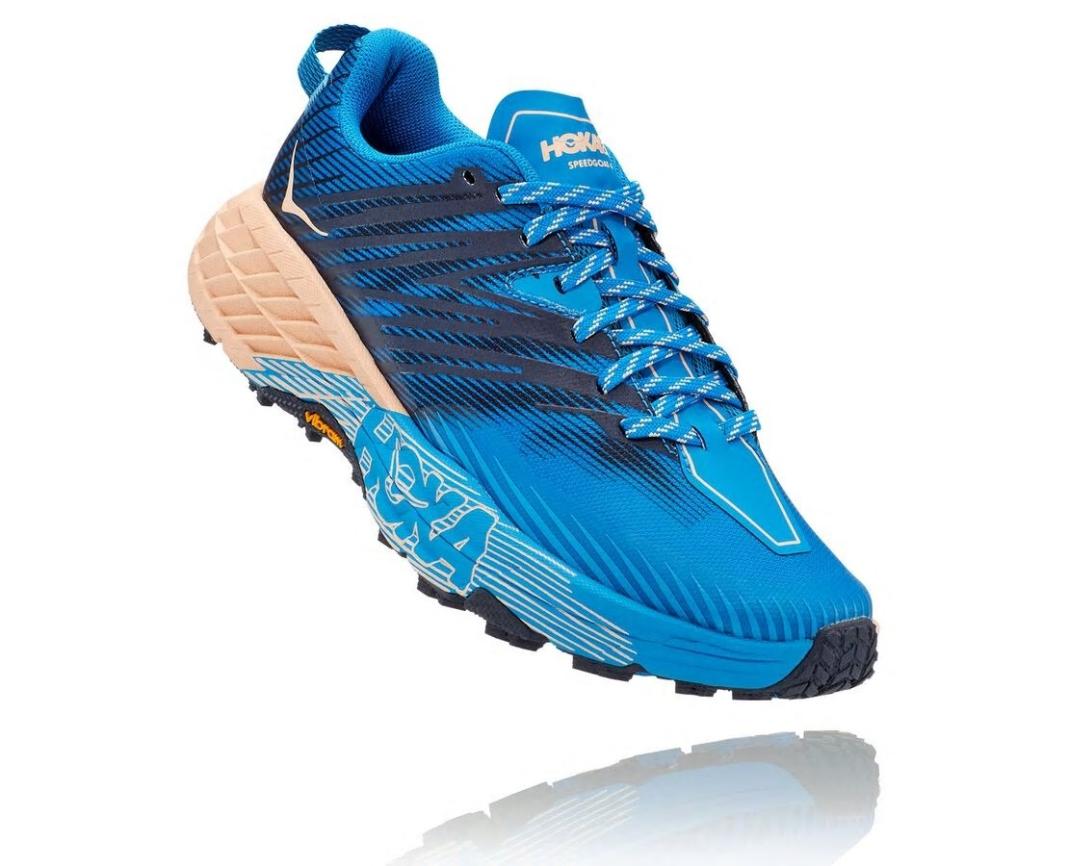 Women Trail Running | HOKA ONE ONE Speedgoat 4 Indigo Bunting / Bleached Apricot