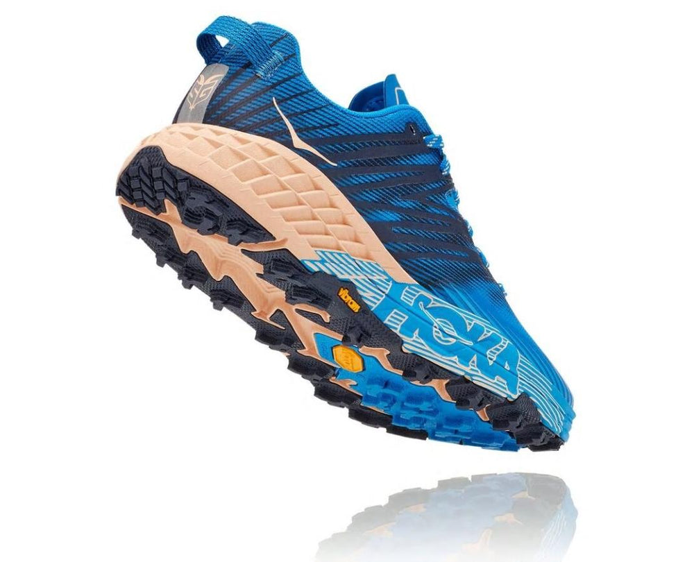 Women Trail Running | HOKA ONE ONE Speedgoat 4 Indigo Bunting / Bleached Apricot