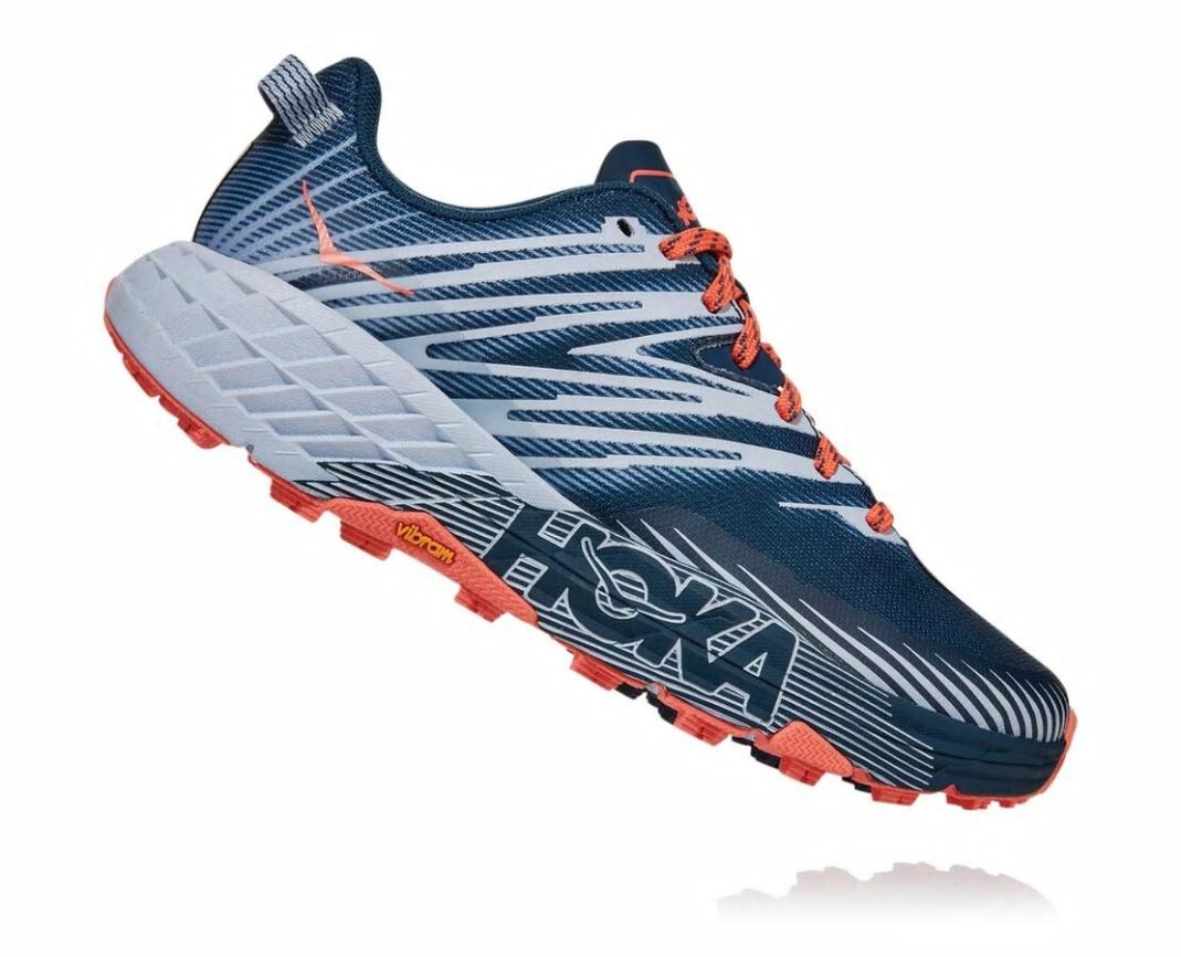 Women Trail Running | HOKA ONE ONE Speedgoat 4 Majolica Blue / Heather
