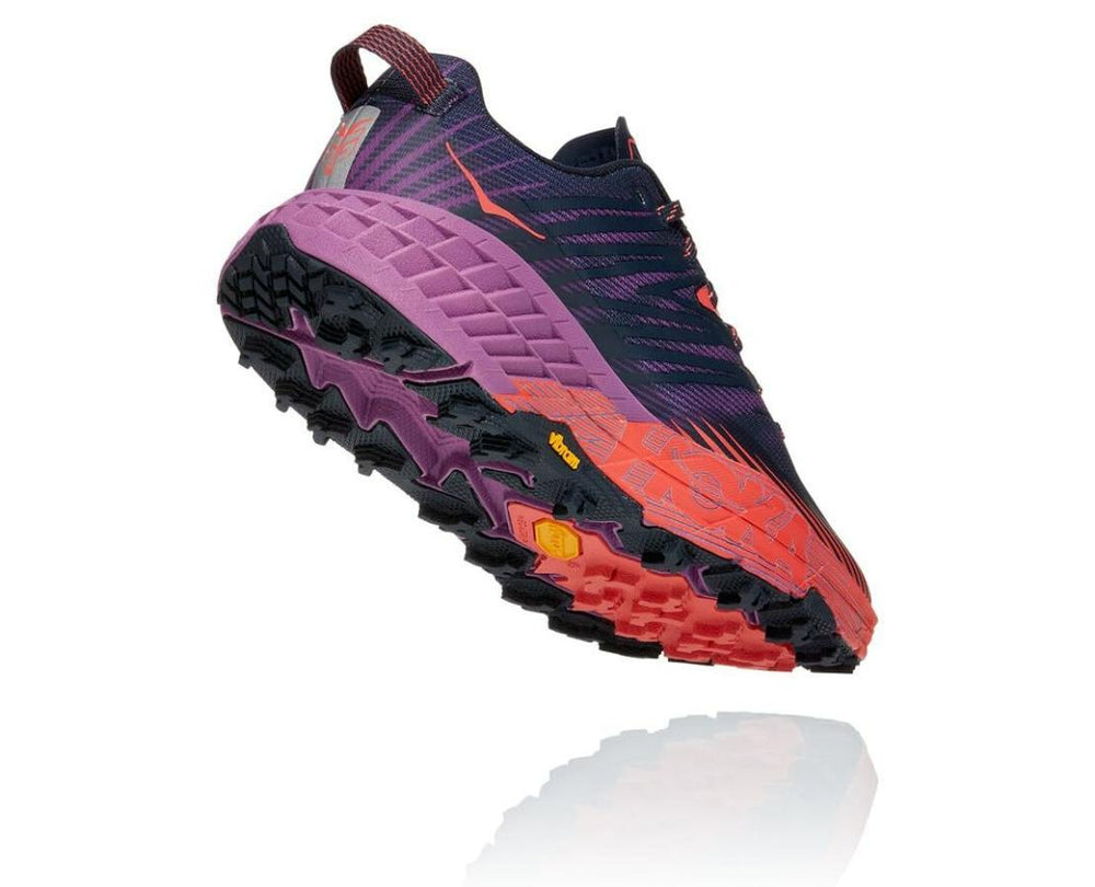 Women Trail Running | HOKA ONE ONE Speedgoat 4 Outer Space / Hot Coral