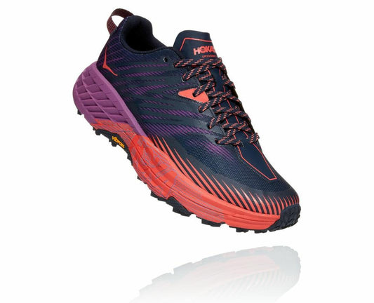 Women Trail Running | HOKA ONE ONE Speedgoat 4 Outer Space / Hot Coral