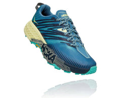 Women Trail Running | HOKA ONE ONE Speedgoat 4 Provincial Blue / Luminary Green